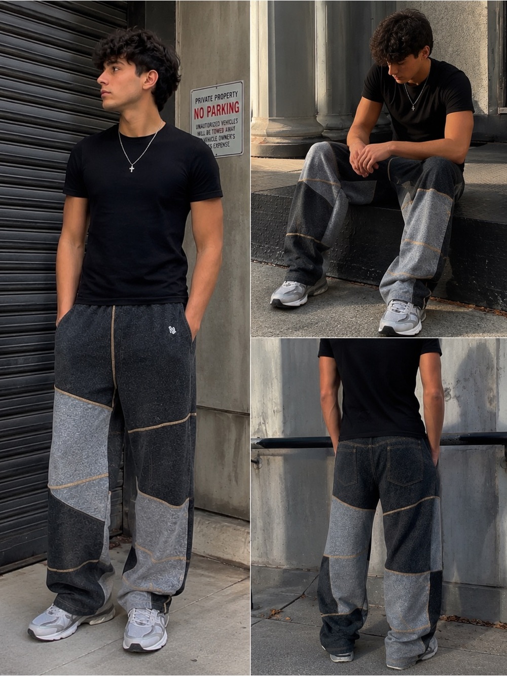 Rocawear USA Made Colorblock Wide Leg Sweatpants Joggers 2X